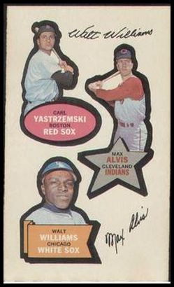 6a Carl Yastrzemski Max Alvis Walt Williams